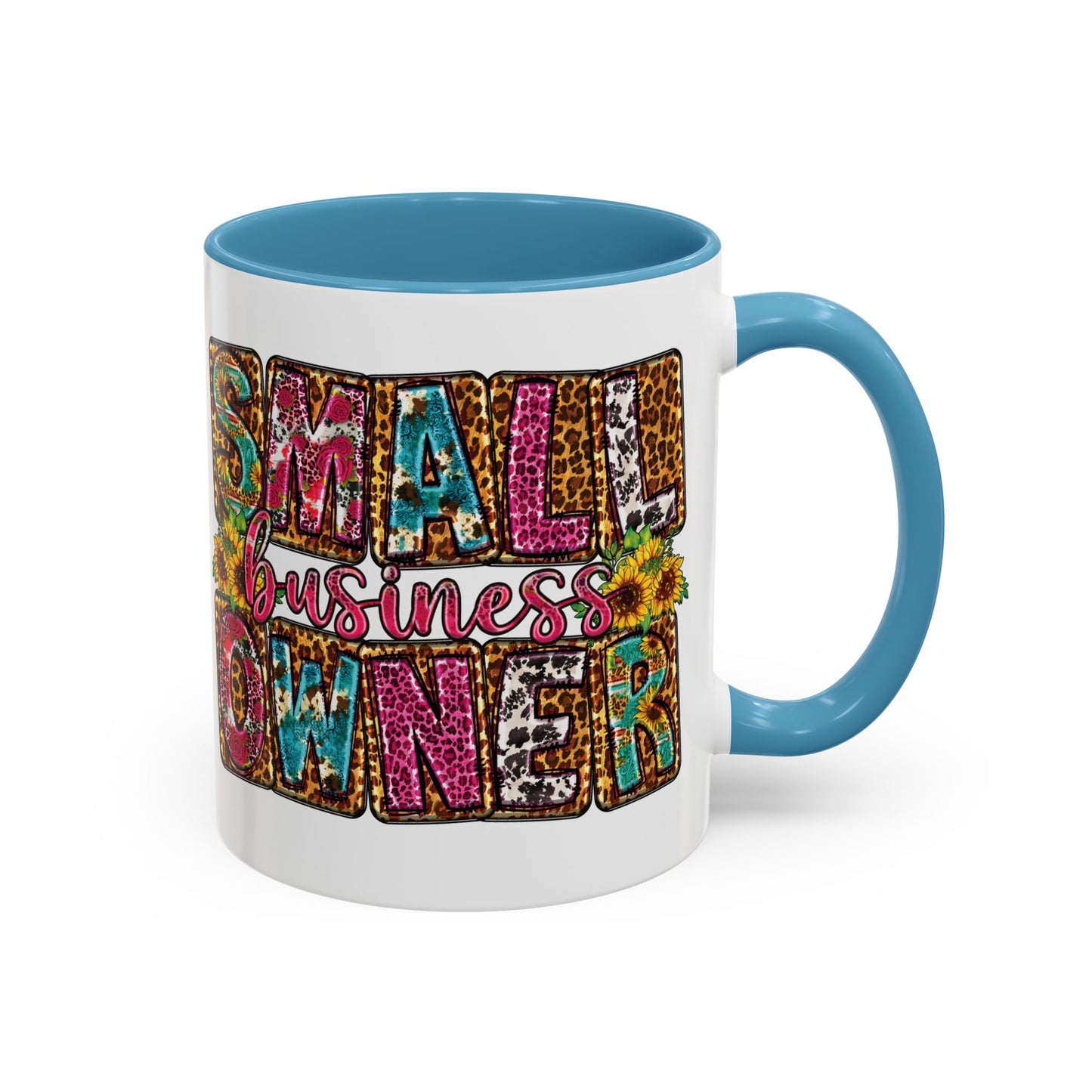 Small Business Owner | 11oz Mug| Version 2| White Accent (Various Colors)