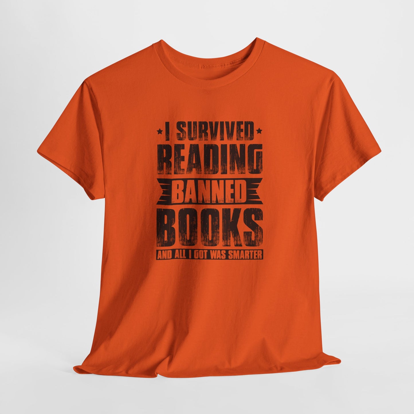I Survived Reading Banned Books |T-Shirt| Black