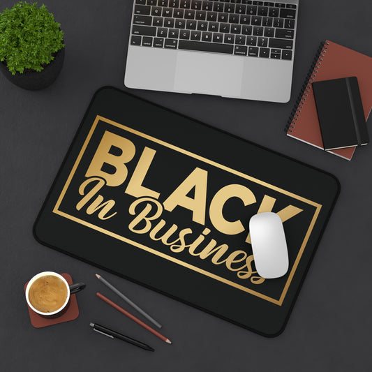 BLACK In Business | Desk Mat | Black