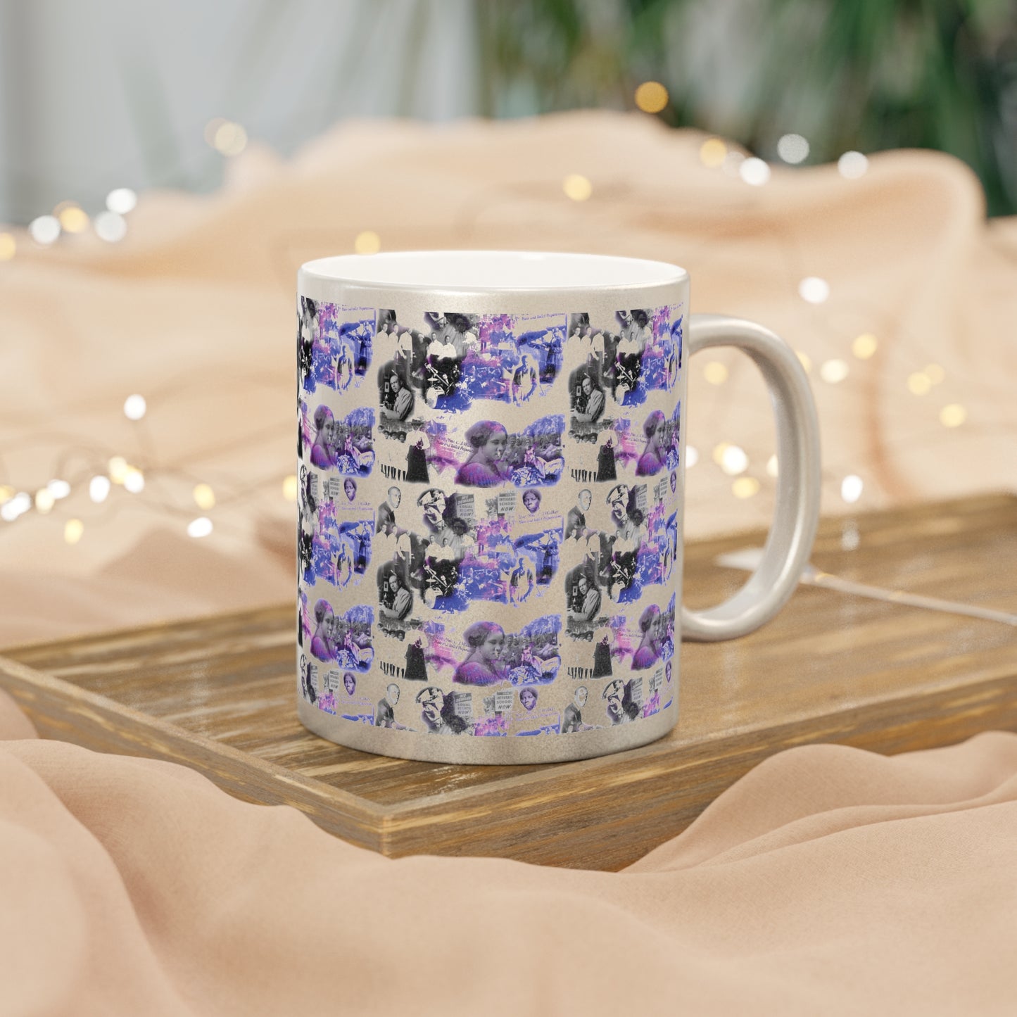 Black History 1920's Greatness (Purple) (Silver Metallic Version) |Coffee & Tea Mug | Full Print| 11 Oz.