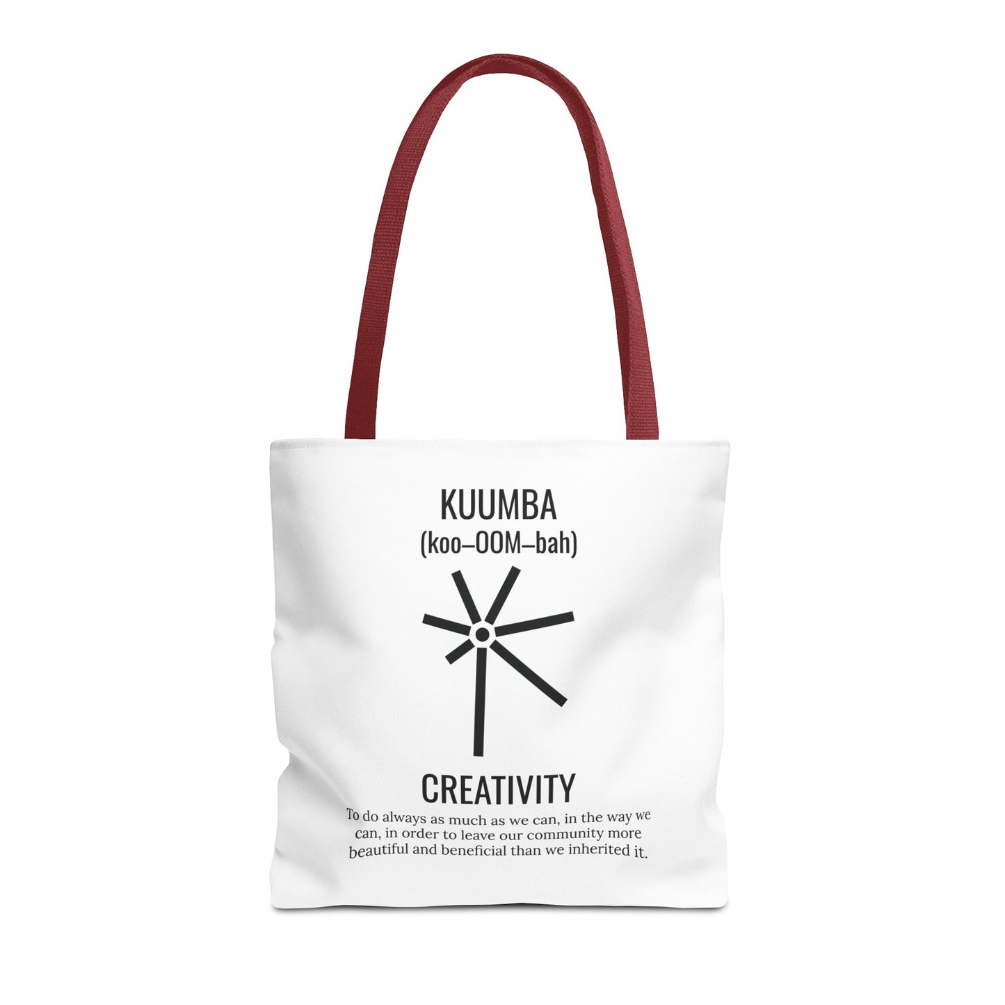 Kuumba (Day 6) | Creativity | Tote Bag | White