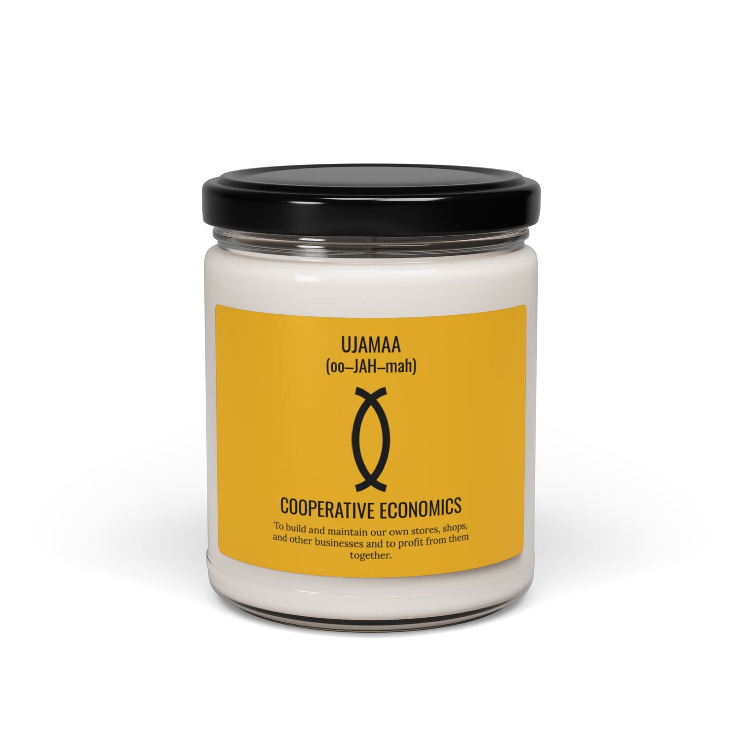 Ujamaa (Day 4) |Cooperative Economics | Candle |(Yellow Label)| 9 Oz
