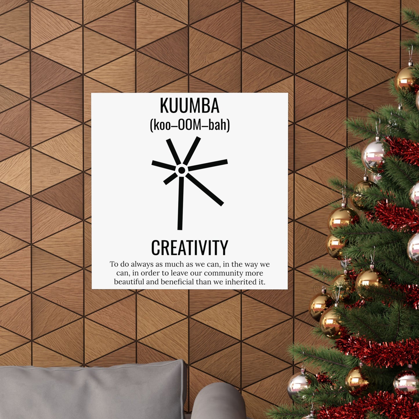 Kuumba (Day 6) | Creativity | Vertical Poster |White|
