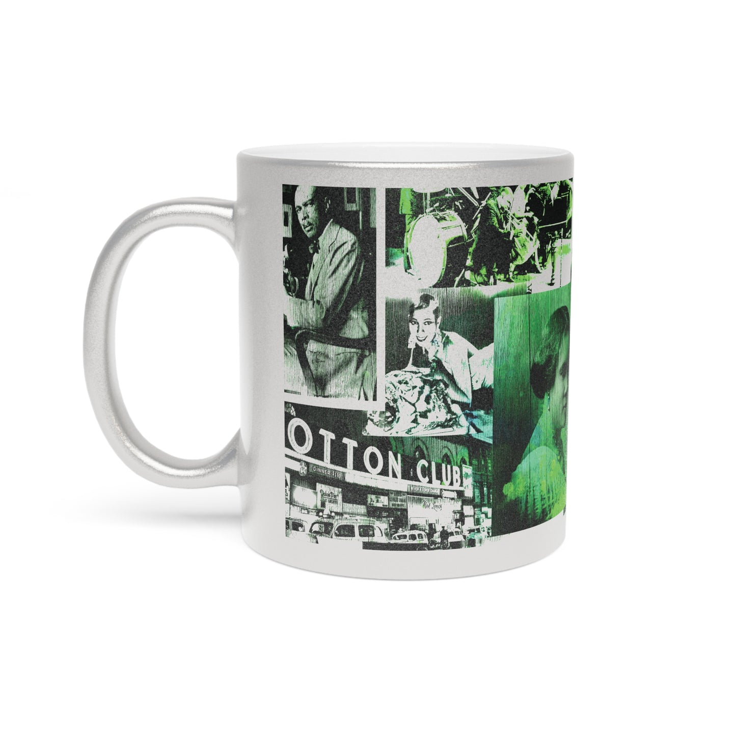 Black History 1920's Greatness (Green) (Silver Metallic Version) |Coffee & Tea Mug | Full Print| 11 Oz.