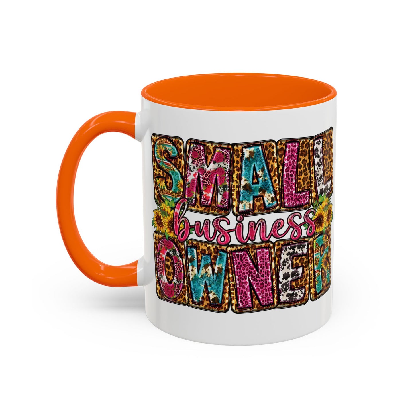 Small Business Owner | 11oz Mug| Version 2| White Accent (Various Colors)