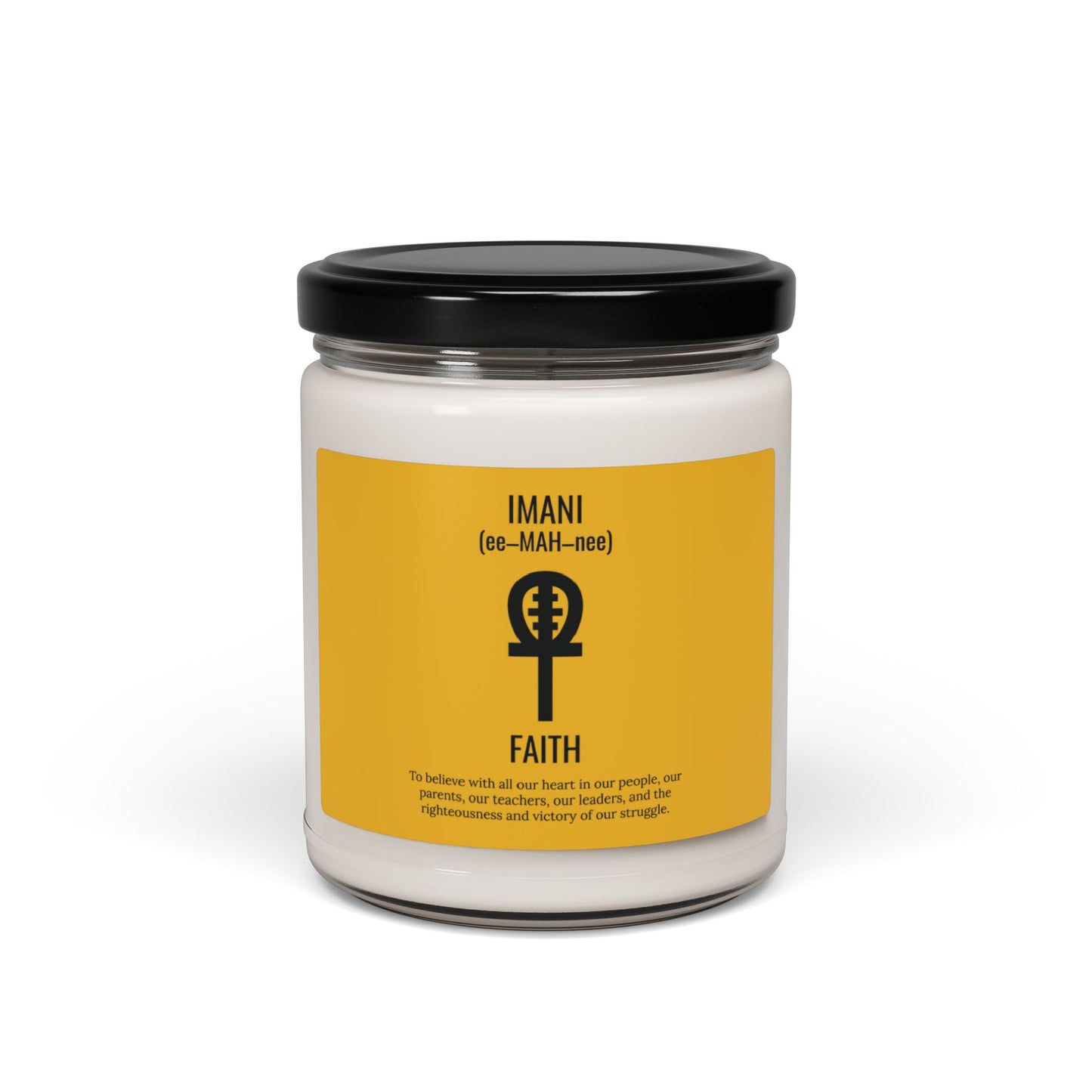 Imani (Day 7) Faith | Candle |(Yellow Label)| 9 Oz