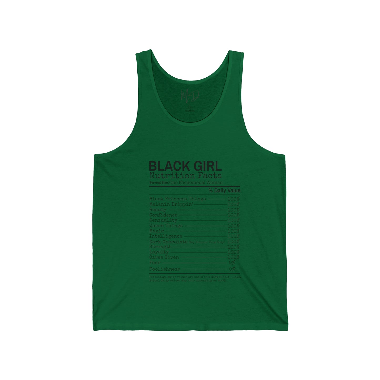 Black Girl Ingredients Tank Top Unisex