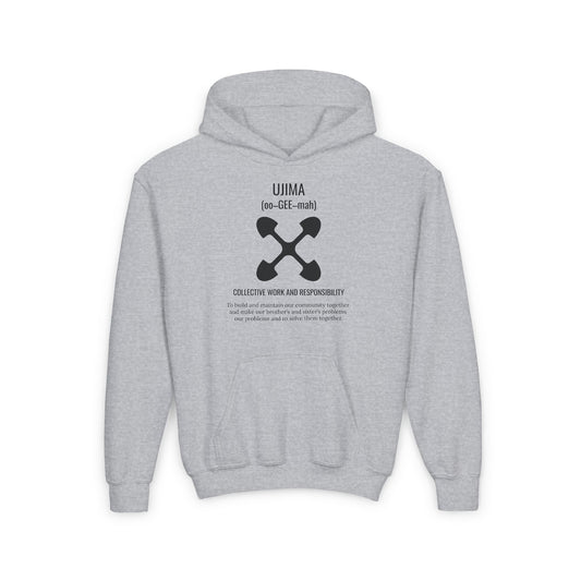 Ujima (Day 3) | Collective Work & Responsibility | Youth Hooded Sweatshirt