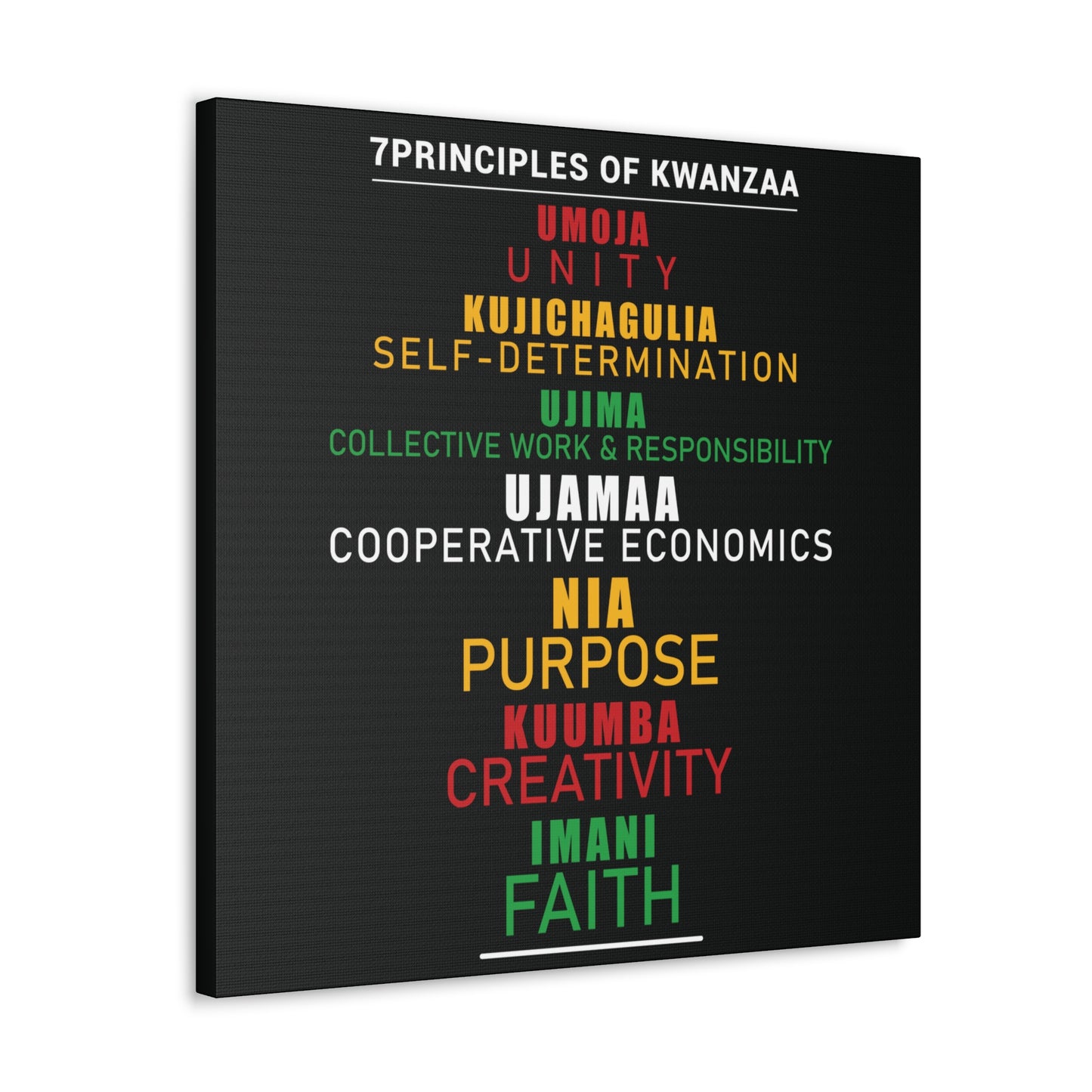 Kwanza Principles | Canvas Gallery Wrap