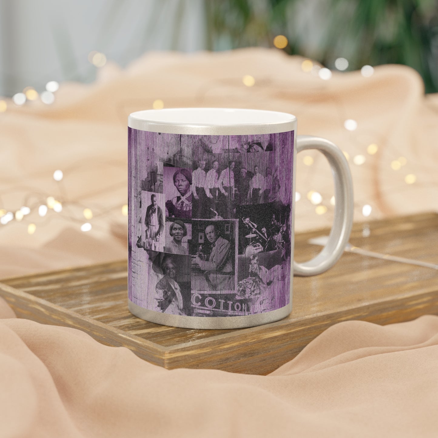 Black History Vintage Greatness (Purple) (Silver Metallic Version) |Coffee & Tea Mug | Full Print| 11 Oz