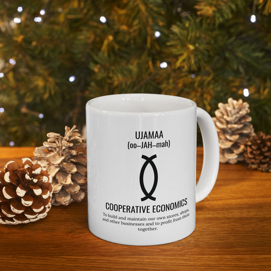 Ujamaa (Day 4) |Cooperative Economics | 11oz Mug| White |
