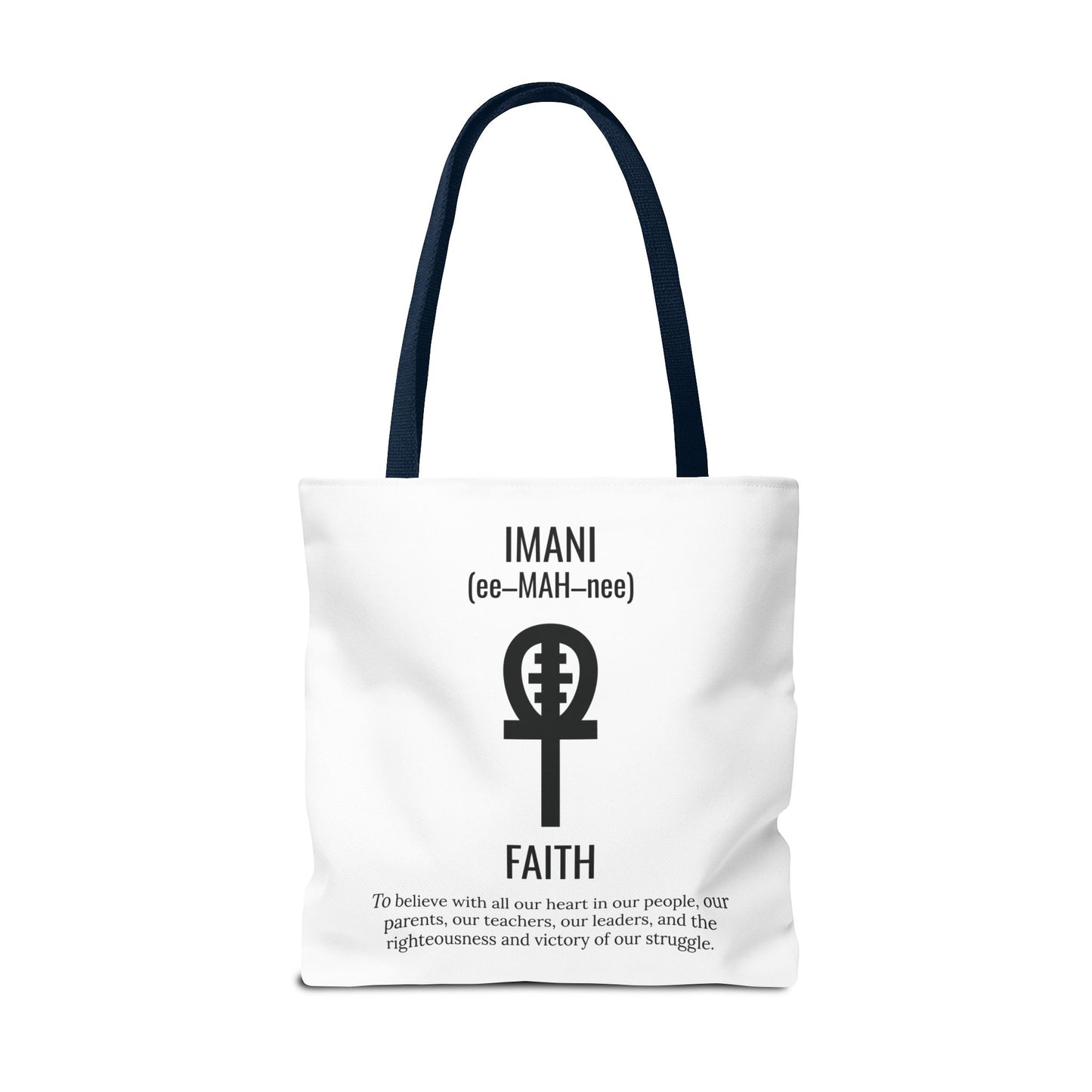 Imani (Day 7) Faith | Tote Bag | White
