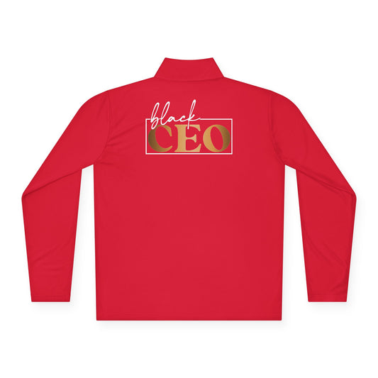 Black CEO |Quarter Zip Pullover| 1-Sided Print