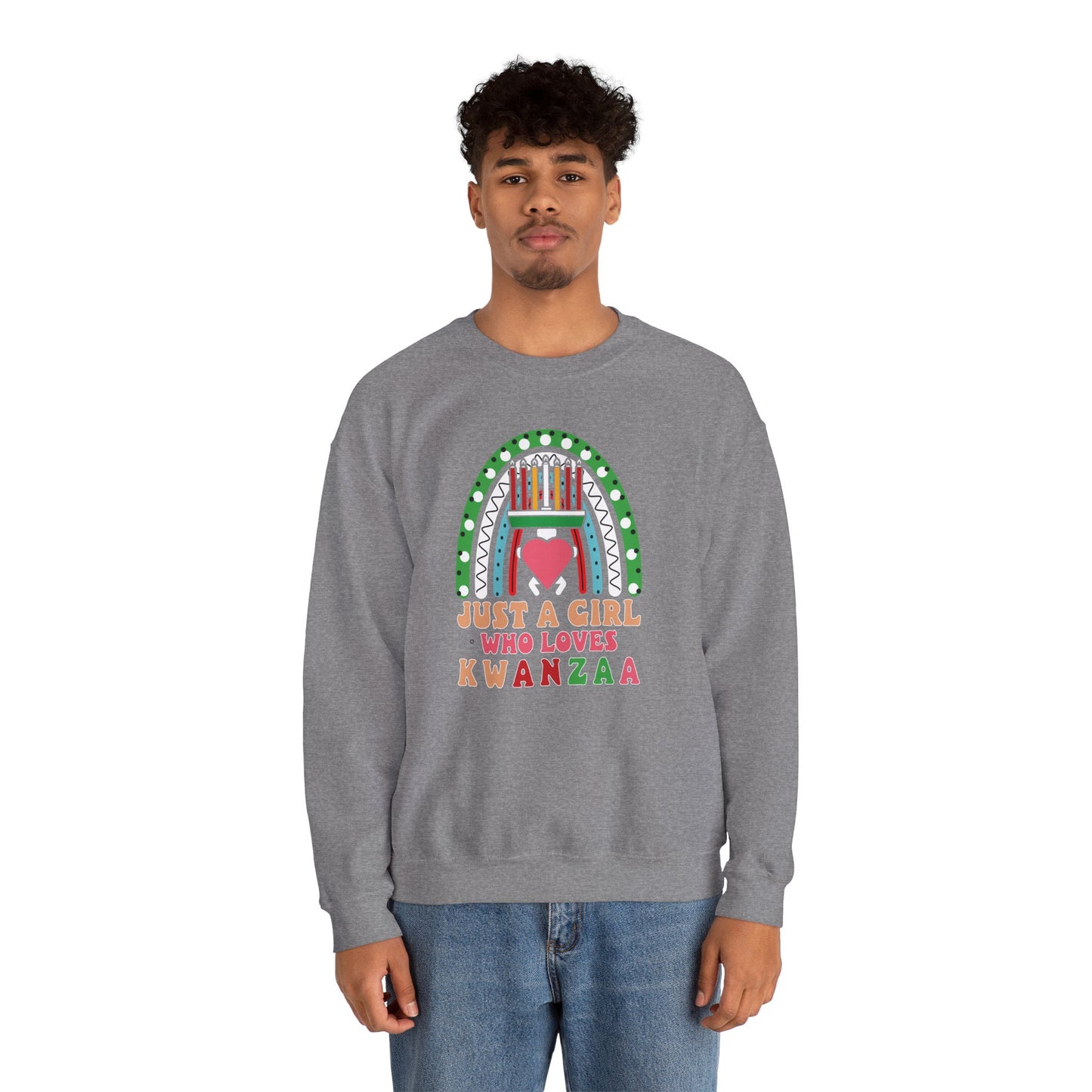 Just A Girl Who Loves Kwanza | Version 1| Crewneck Sweatshirt