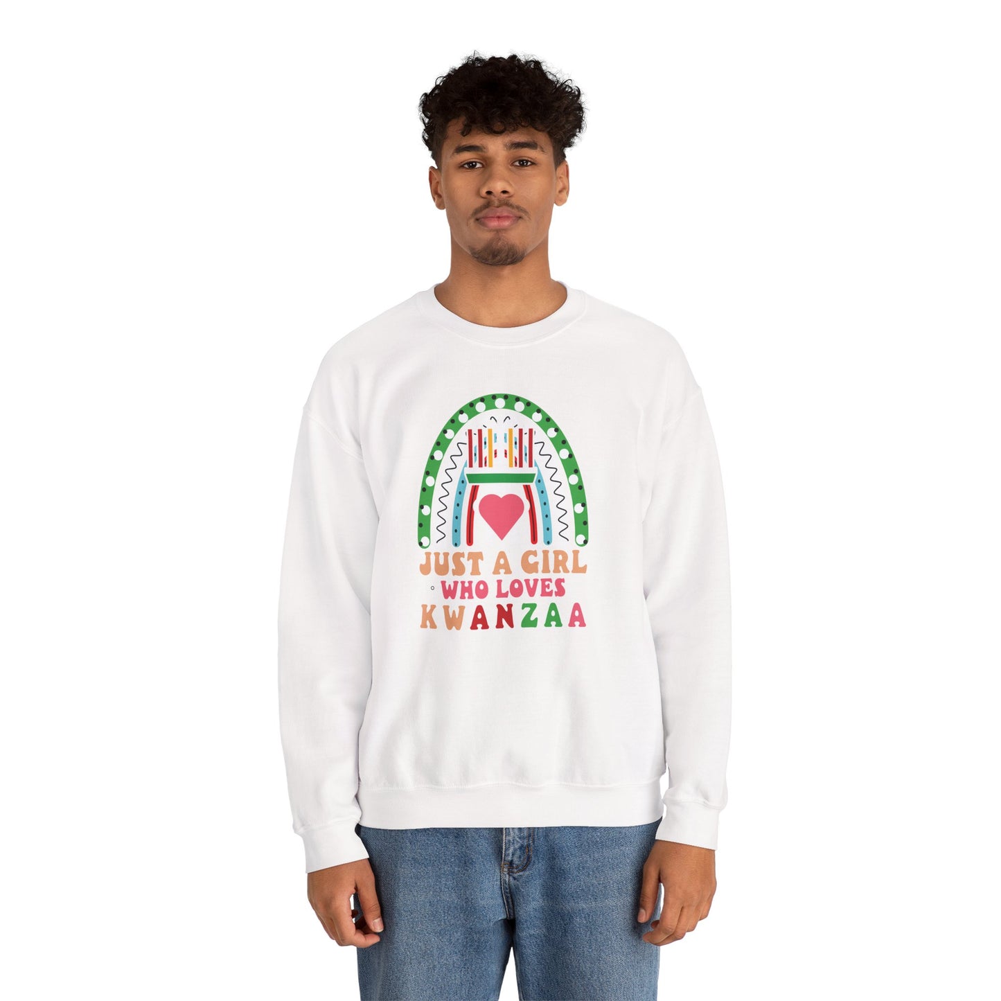 Just A Girl Who Loves Kwanza | Version 1| Crewneck Sweatshirt