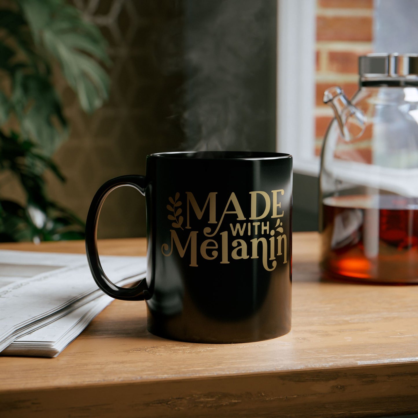 Made With Melanin | 11oz Mug| Black