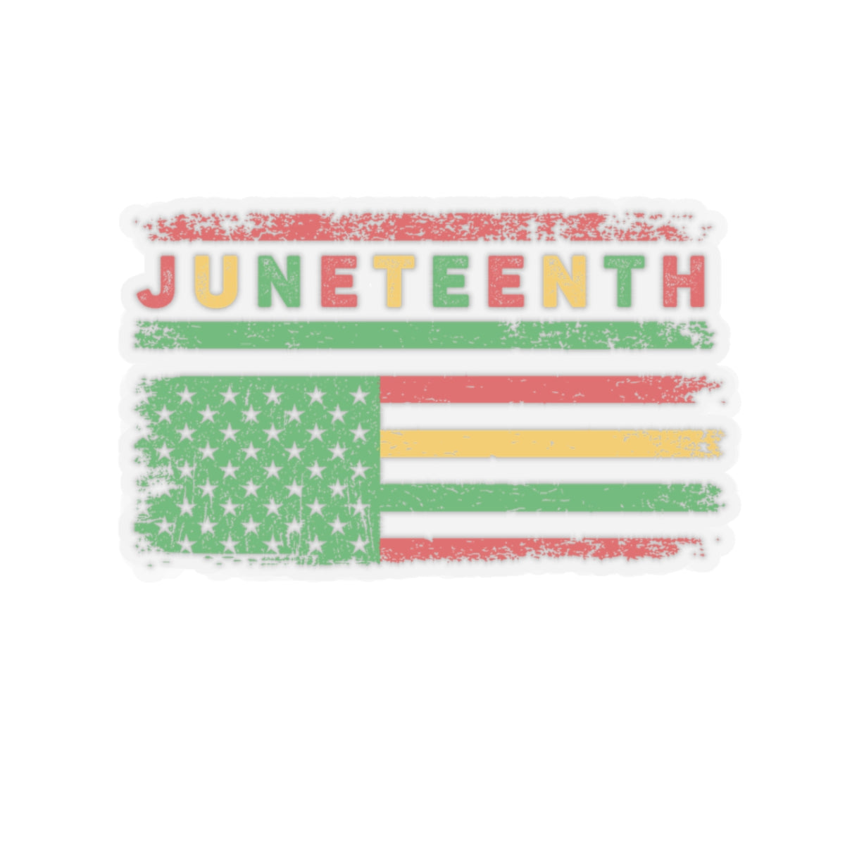 Juneteenth Flag | Kriss-Cut Stickers | Version 2