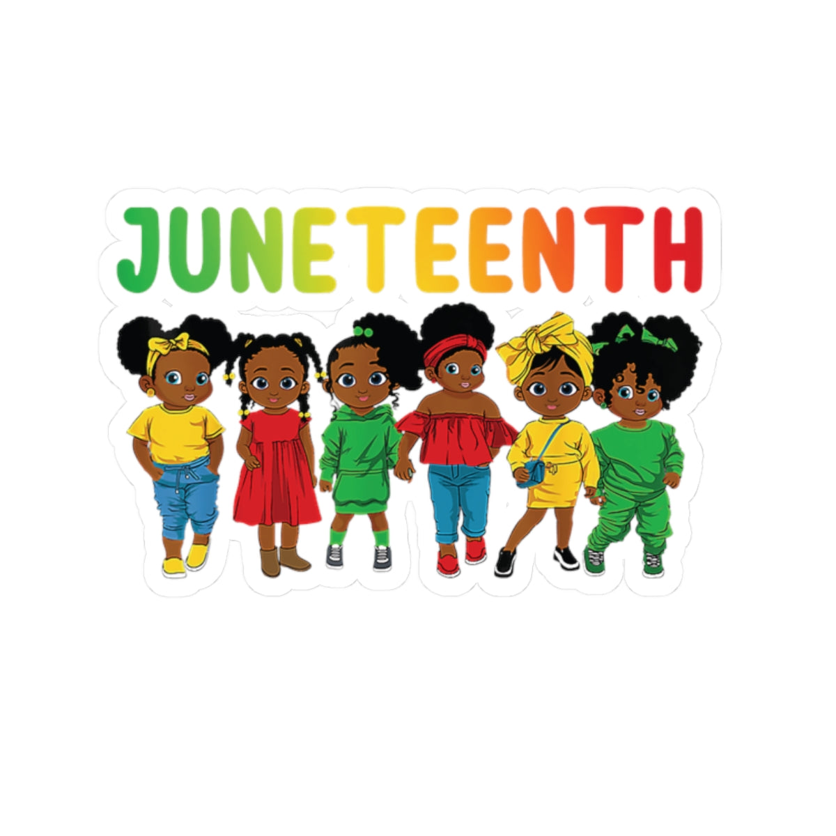 Juneteenth Girls | Kriss-Cut Stickers