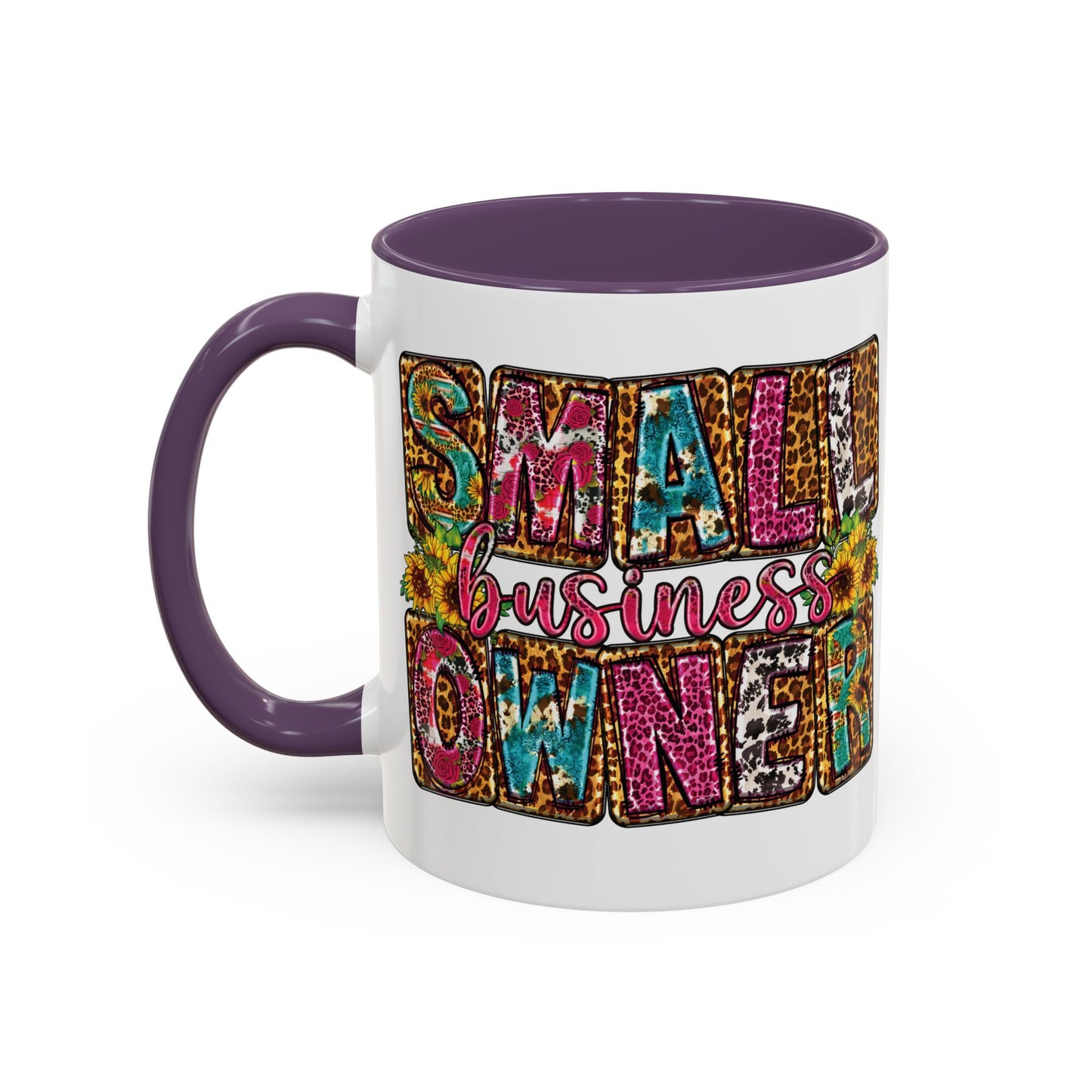 Small Business Owner | 11oz Mug| Version 2| White Accent (Various Colors)