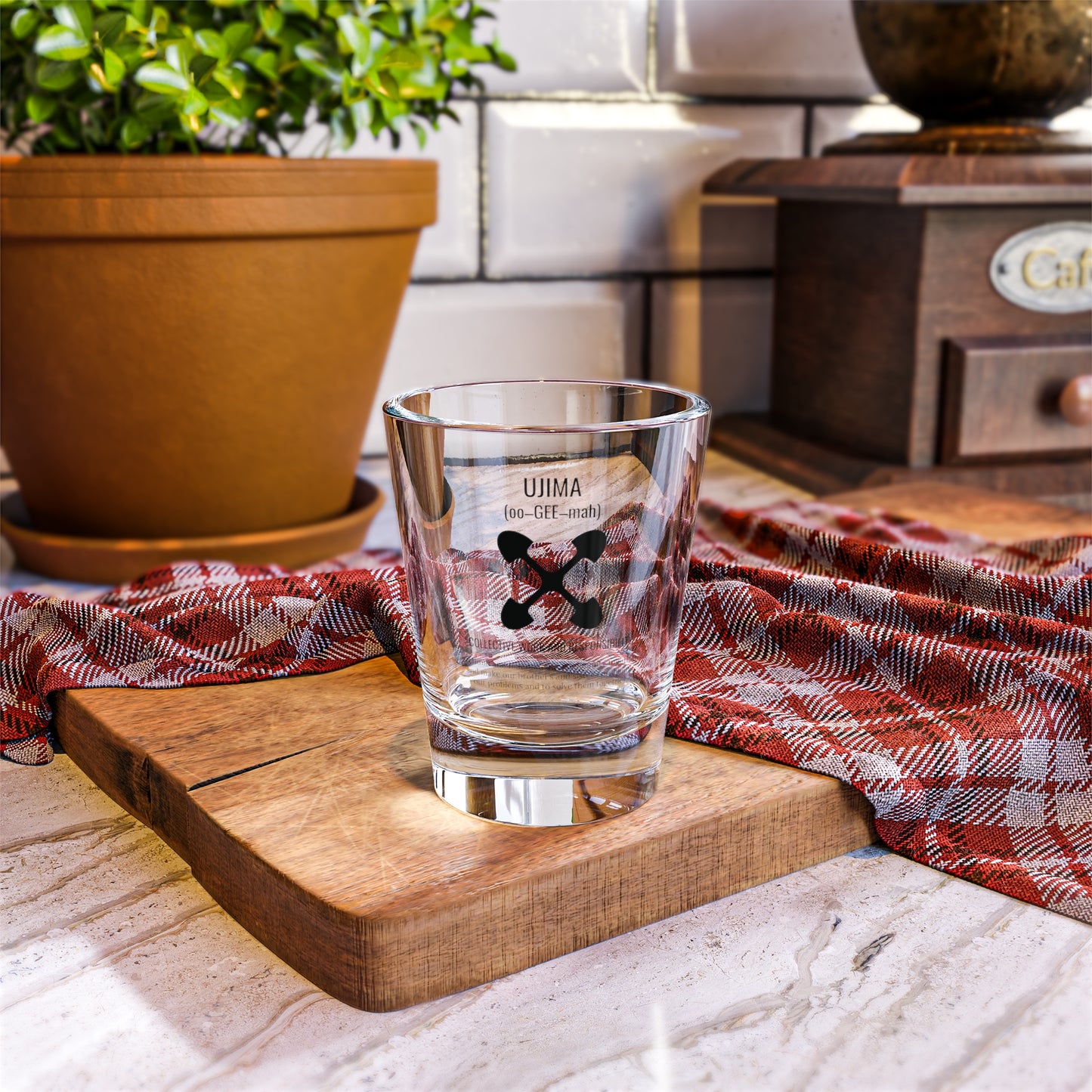 Ujima (Day 3) |Collective Work & Responsibility| 1.5 oz Shot Glass