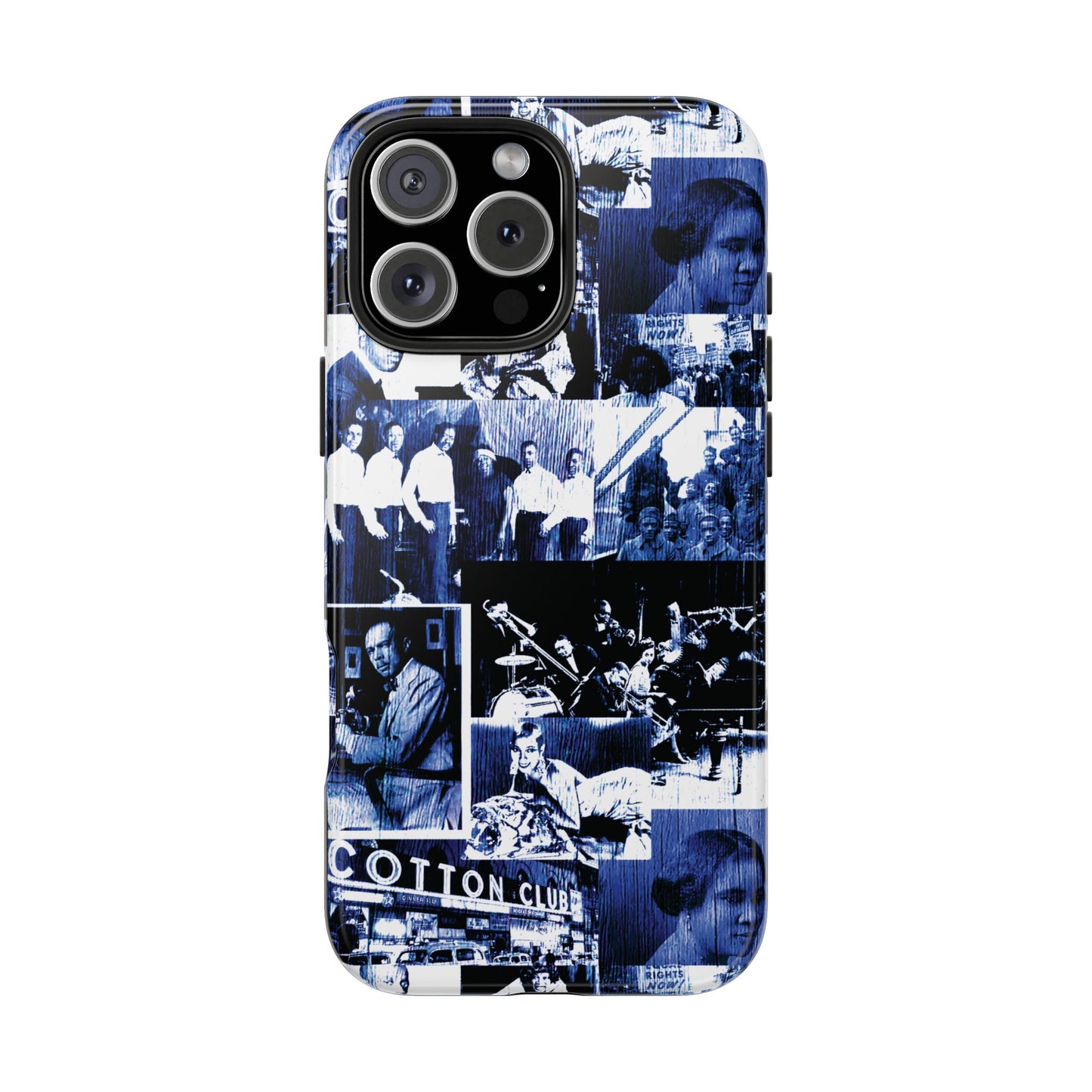 Black History 1920's Greatness (Blue) (Black Version) iIPhone Case