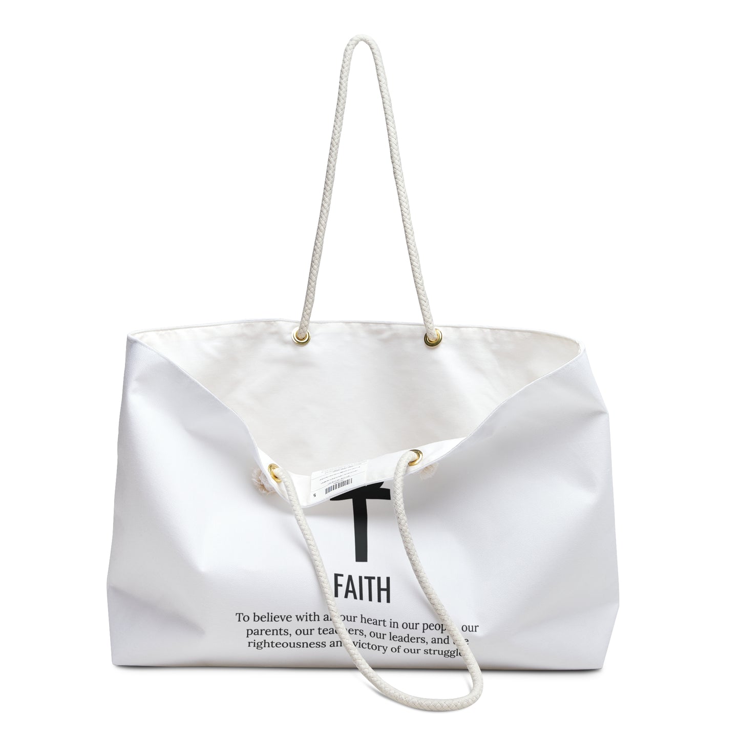 Imani (Day 7) Faith | Weekender Bag |White