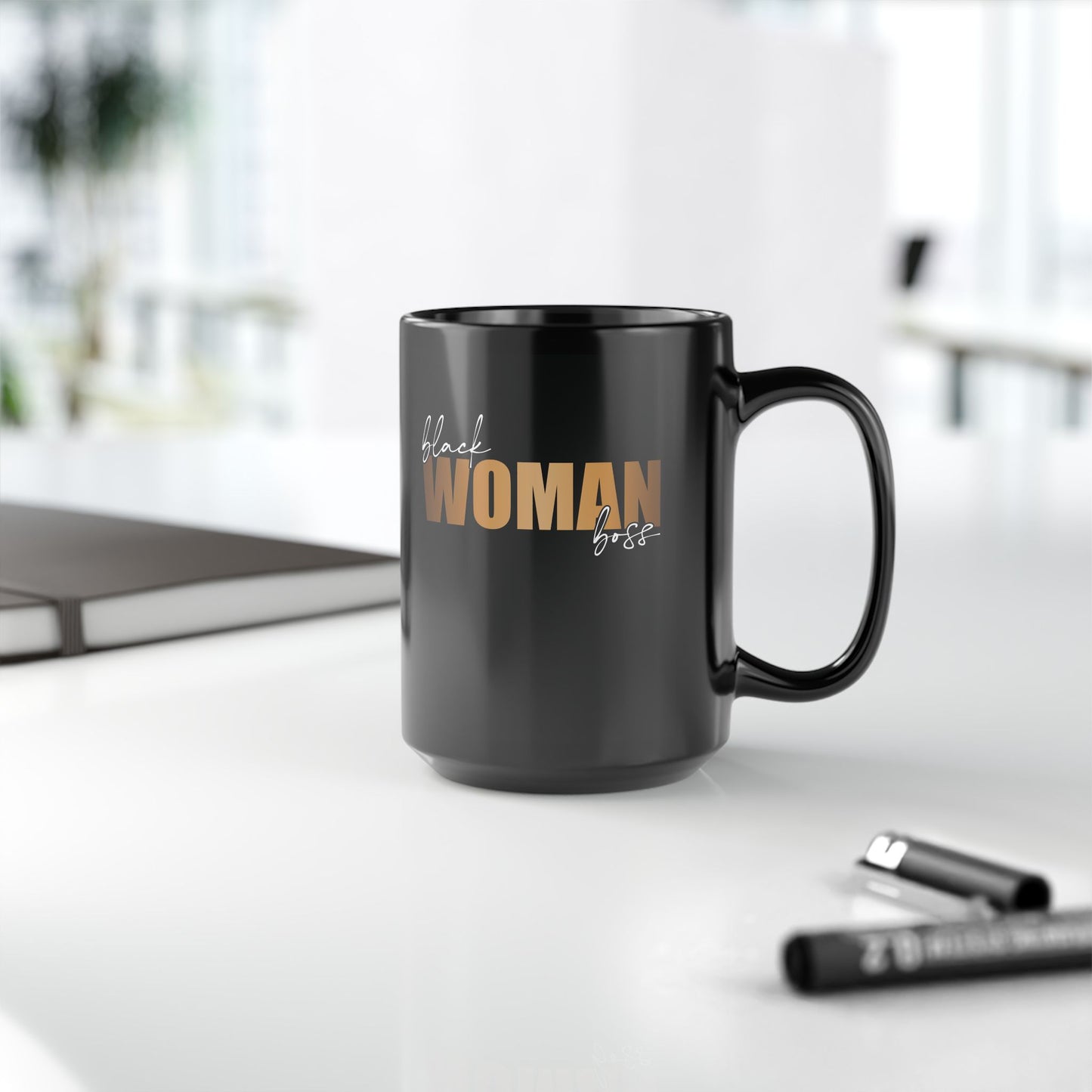 Black Women Boss| 11oz or 15 oz Mug| Black