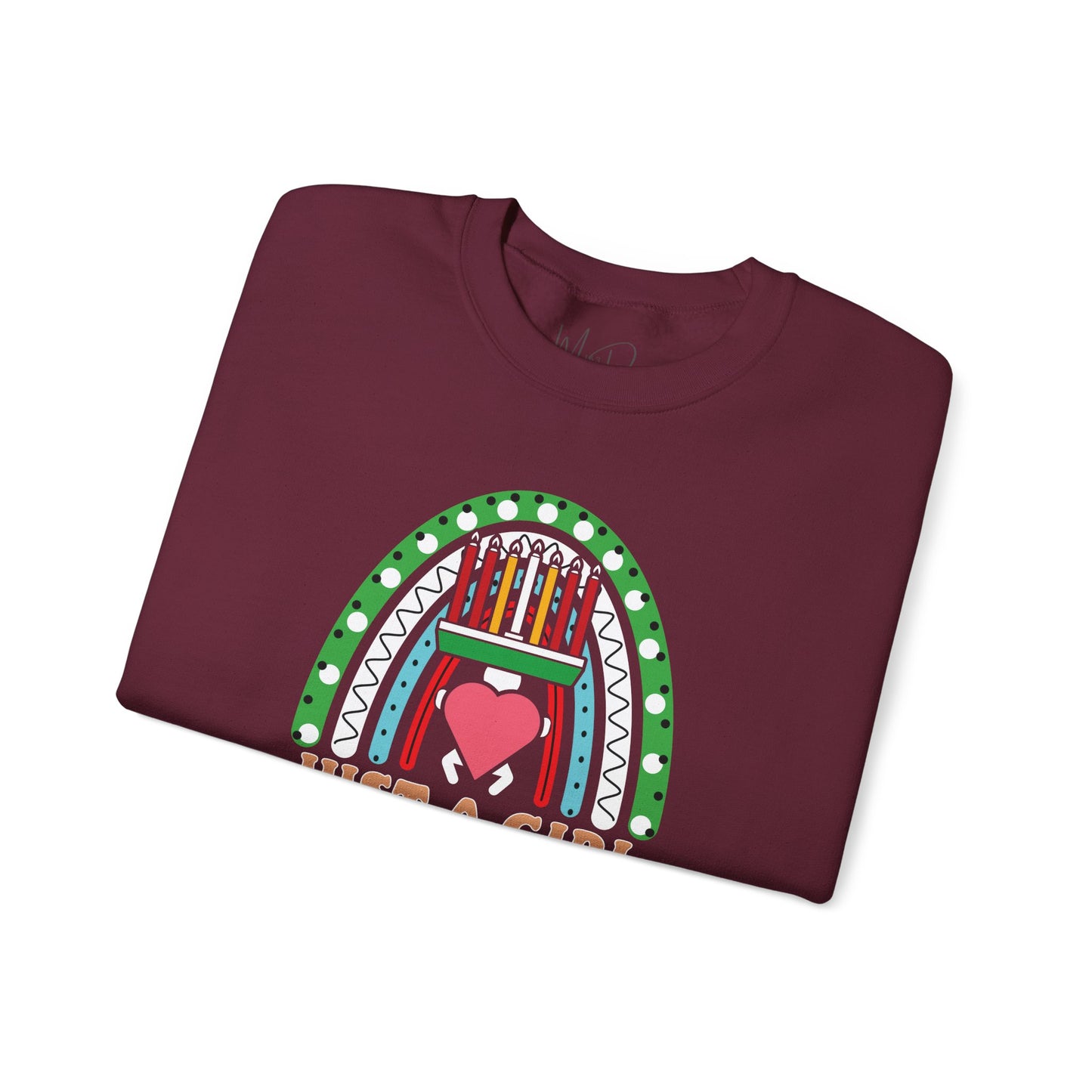 Just A Girl Who Loves Kwanza | Version 1| Crewneck Sweatshirt