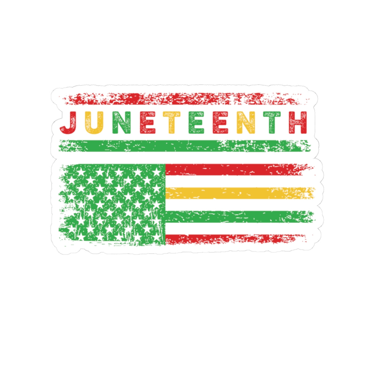 Juneteenth Flag | Kriss-Cut Stickers | Version 2