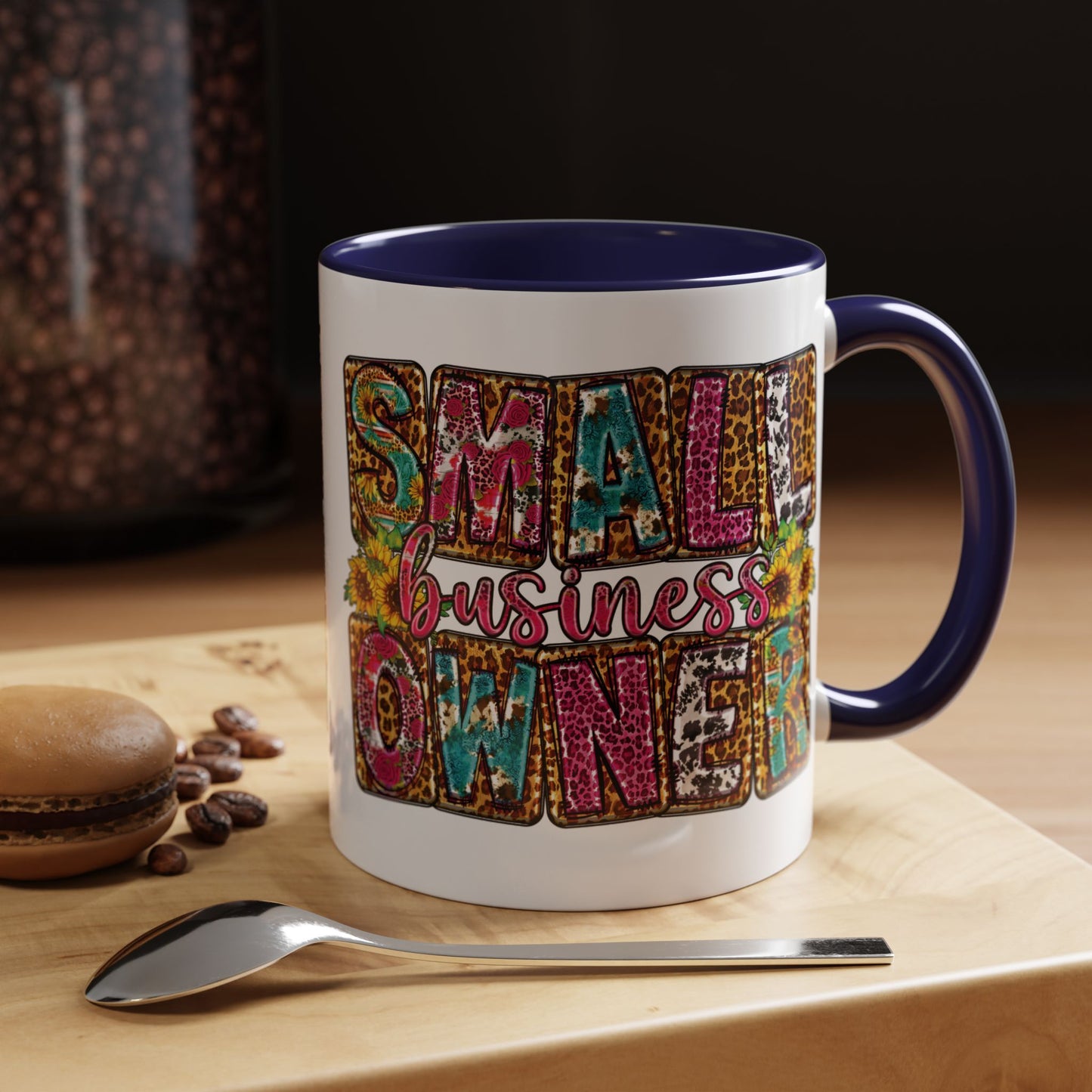 Small Business Owner | 11oz Mug| Version 2| White Accent (Various Colors)