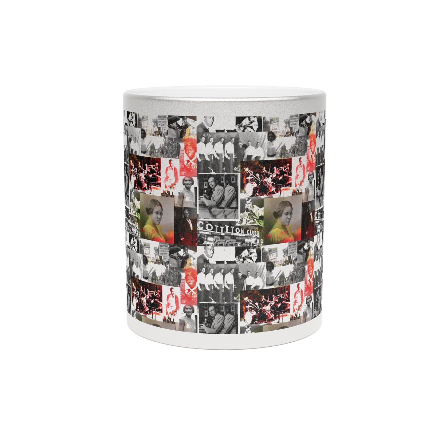 Black History 1920's Greatness (Red) (Silver Metallic Version) |Coffee & Tea Mug | Full Print| 11 Oz.