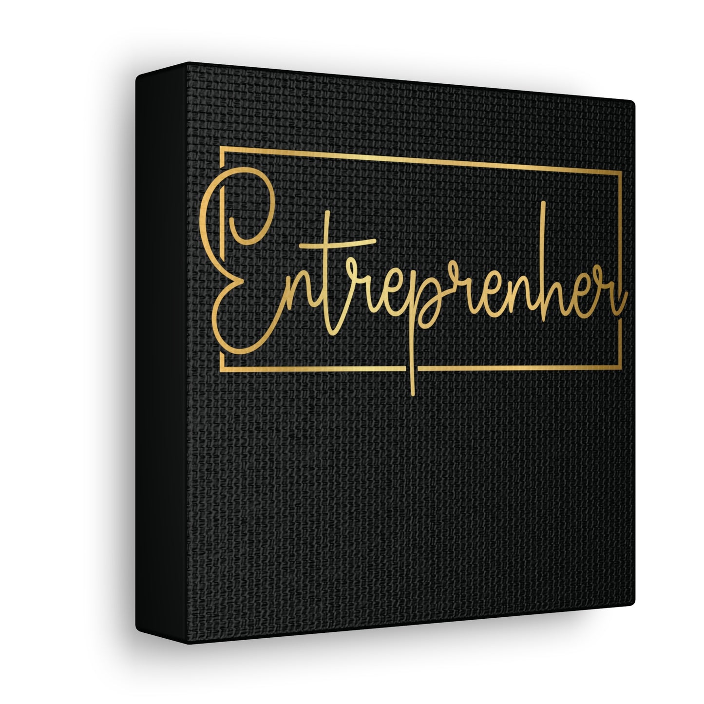 Entrepreneur | Canvas Gallery Wrap | Black Background