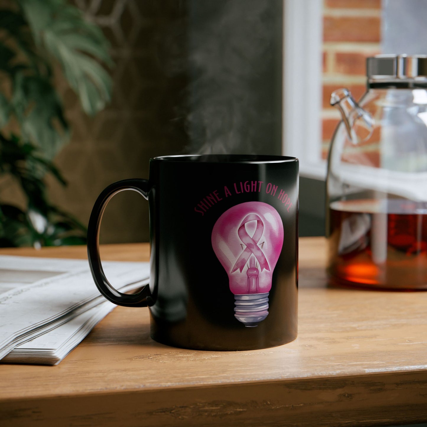 Shine A Light On Hope (Black Version) | Coffee & Tea Mug | 2-Sided Print| 11 Oz