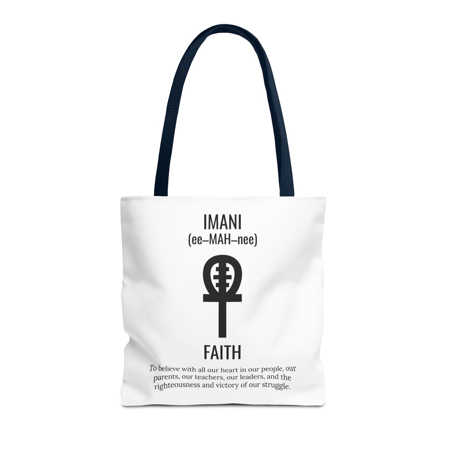Imani (Day 7) Faith | Tote Bag | White