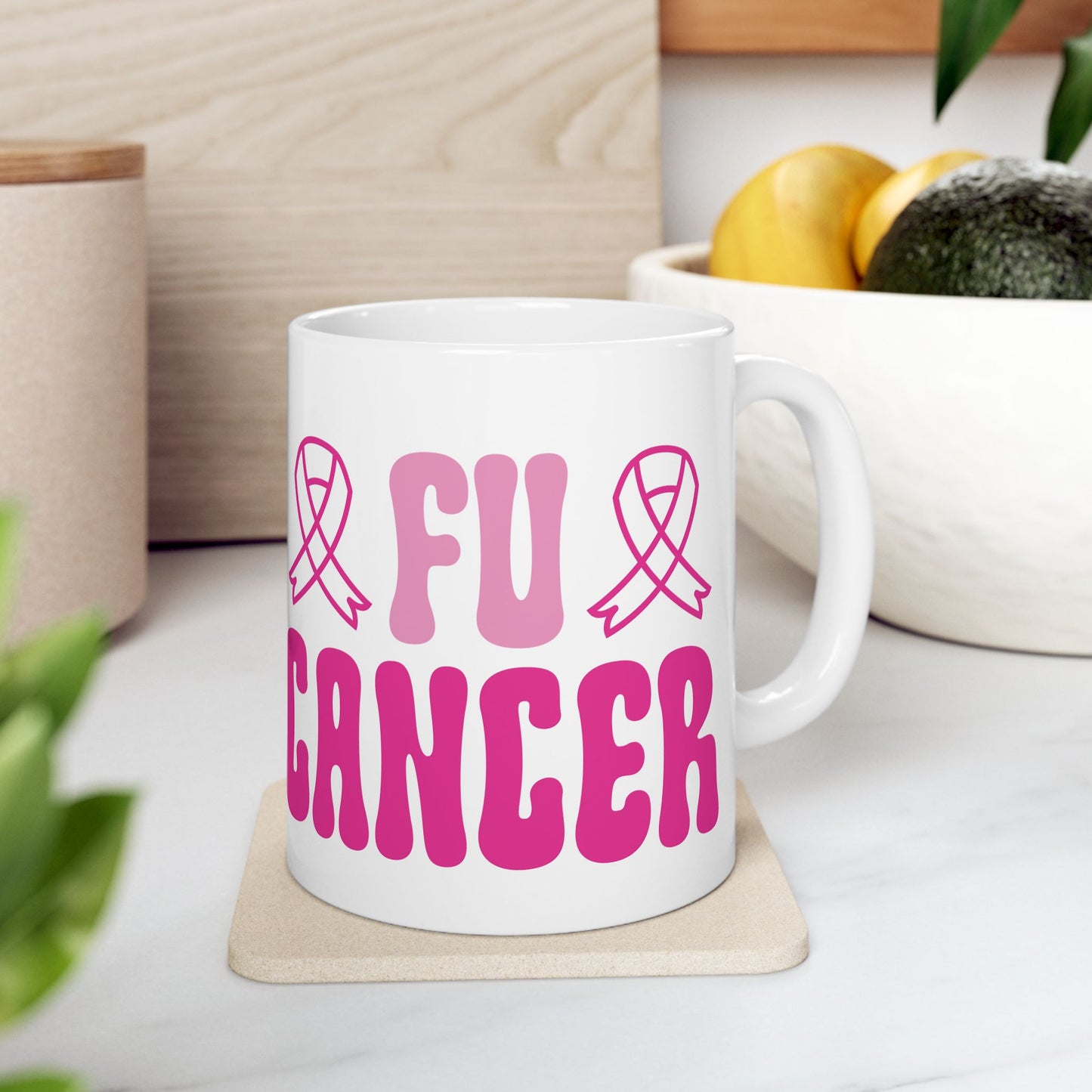FU Cancer| Coffee & Tea Mug | 2-Sided Print| 11 Oz