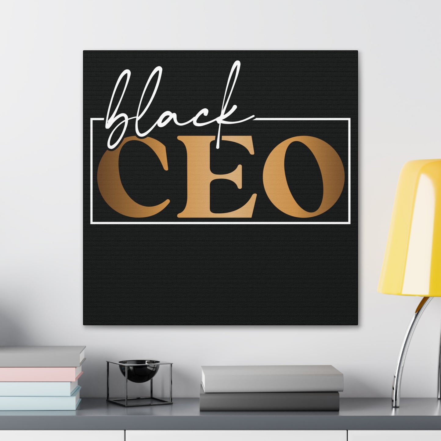 Black CEO | Canvas Gallery Wrap | Black Background
