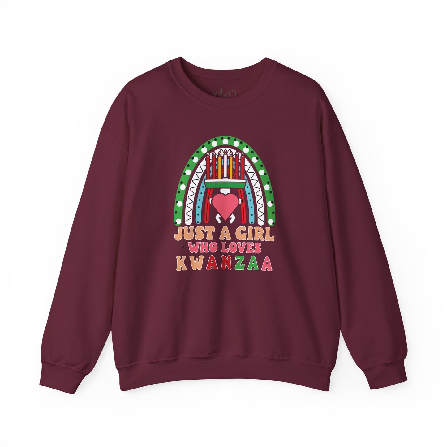 Just A Girl Who Loves Kwanza | Version 1| Crewneck Sweatshirt