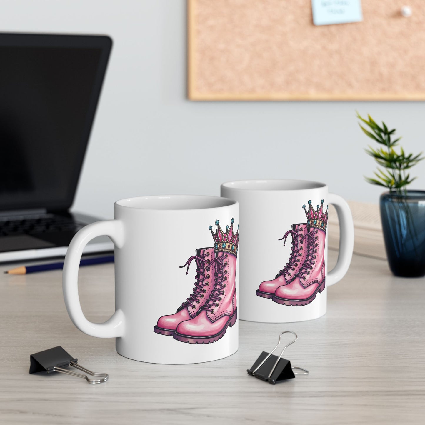 Boots: Kick Cancer| Coffee & Tea Mug | 2-Sided Print| 11 Oz