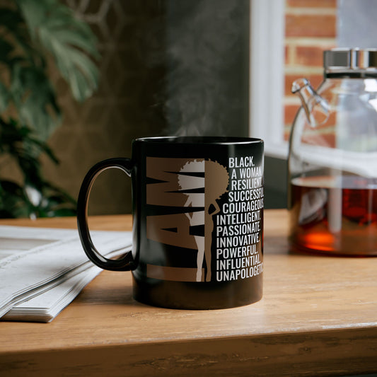 I AM| 11oz or 15 oz Mug| Black