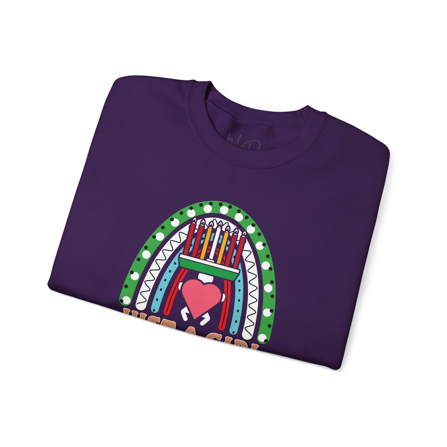 Just A Girl Who Loves Kwanza | Version 1| Crewneck Sweatshirt