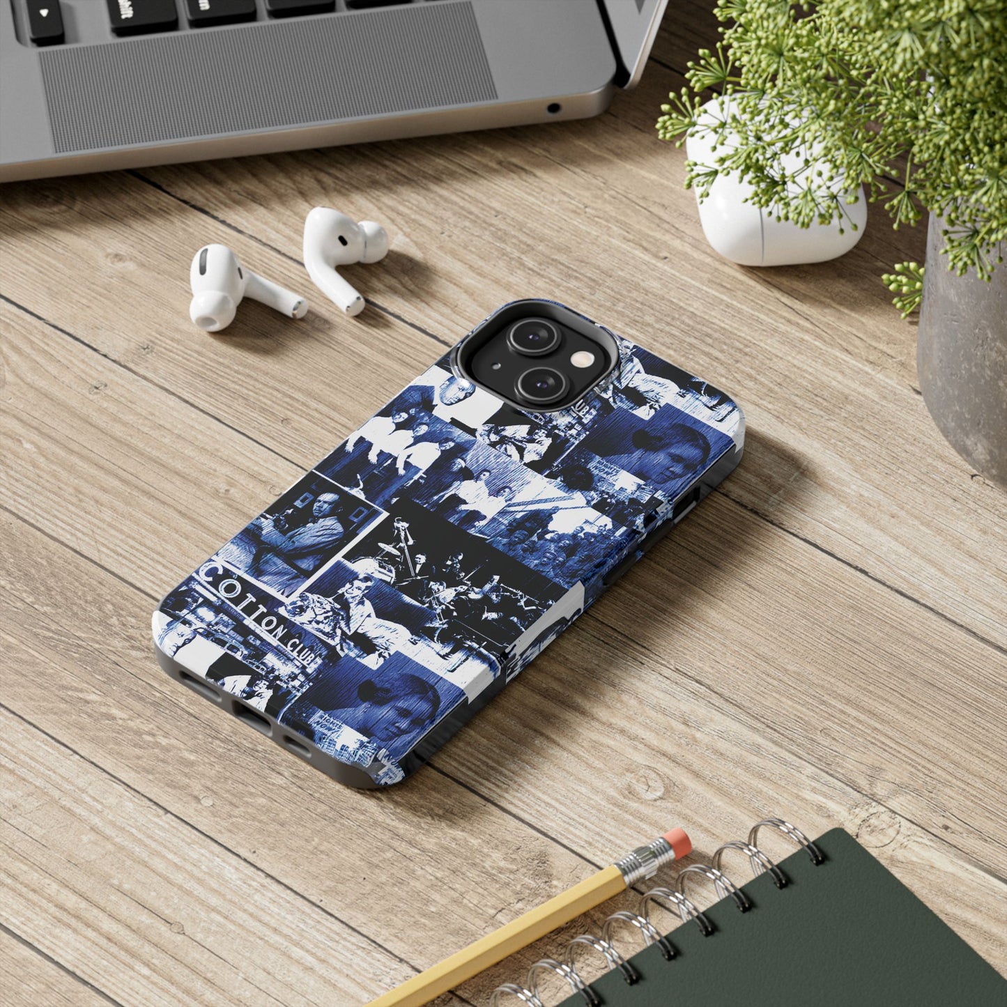 Black History 1920's Greatness (Blue) (Black Version) iIPhone Case