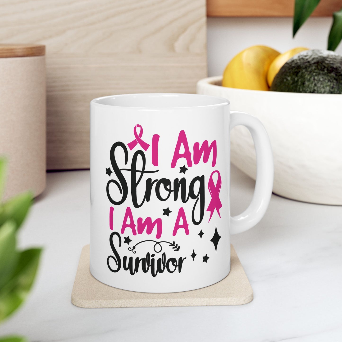 I Am Strong, I Am A Survivor| Coffee & Tea Mug | 2-Sided Print| 11 Oz