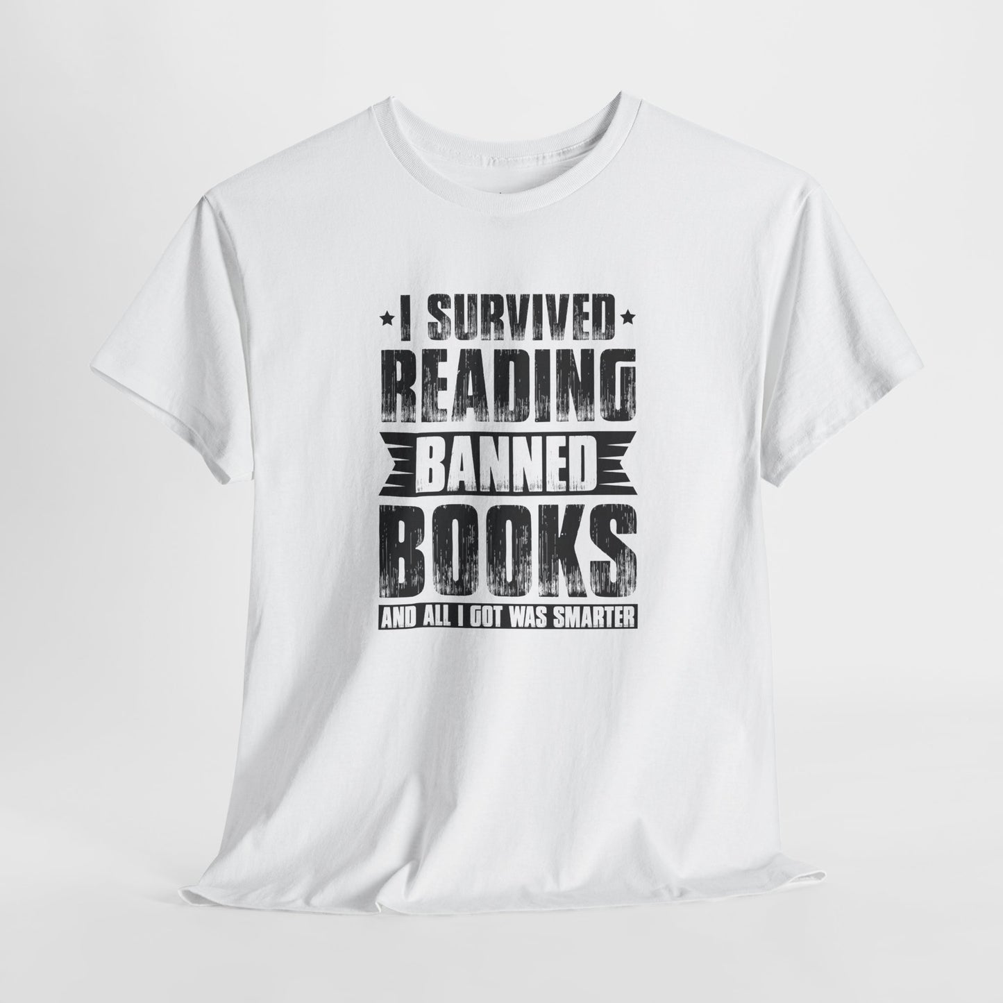 I Survived Reading Banned Books |T-Shirt| Black
