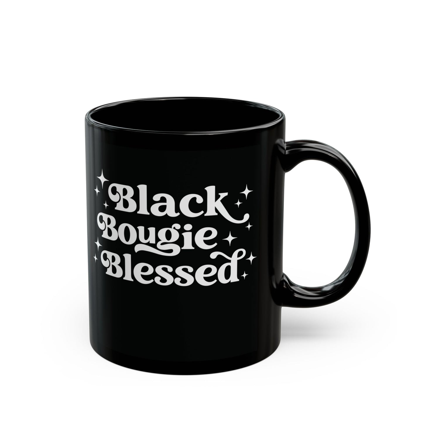 Black Bougie Blessed| 11oz Mug| Black