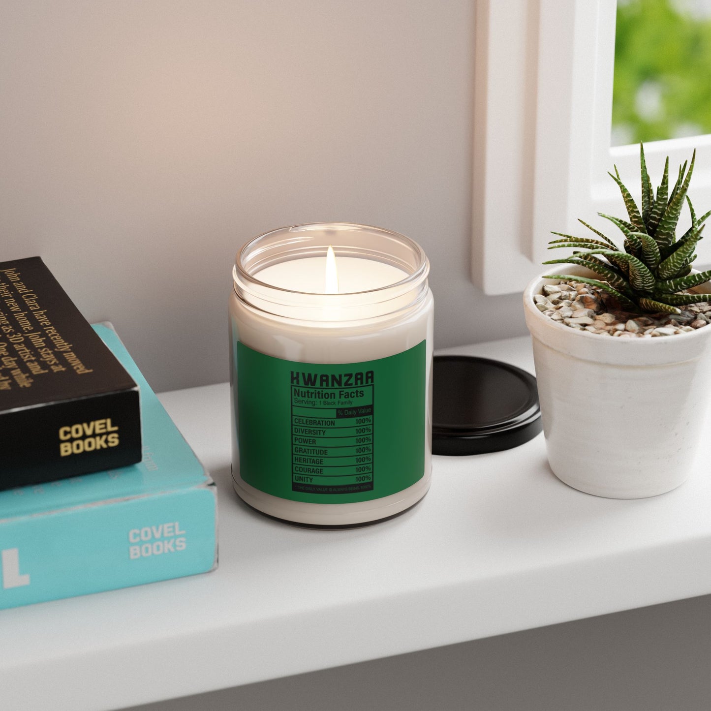 Kwanza Nutritional Facts | Candle |(Green Label)| 9 Oz