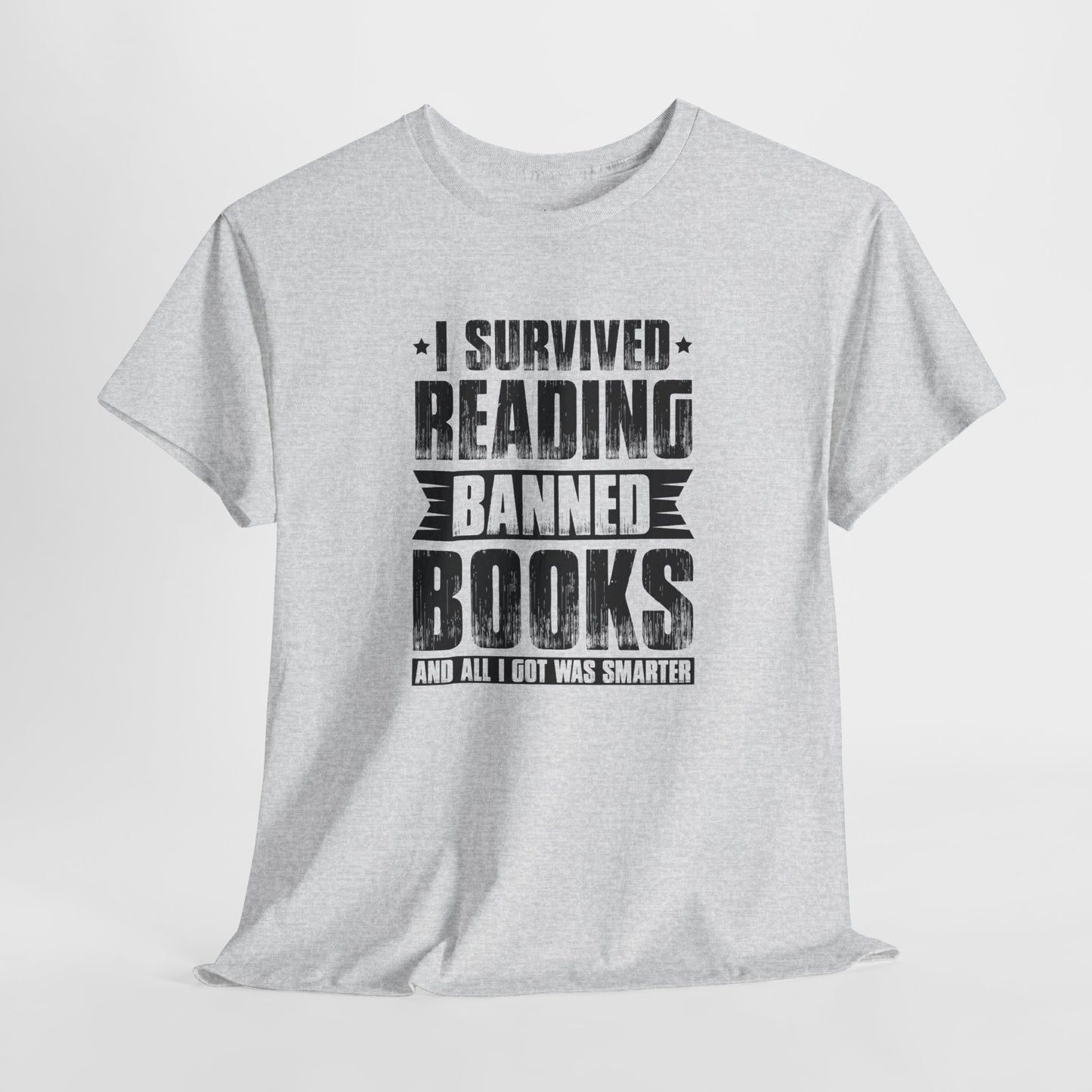 I Survived Reading Banned Books |T-Shirt| Black