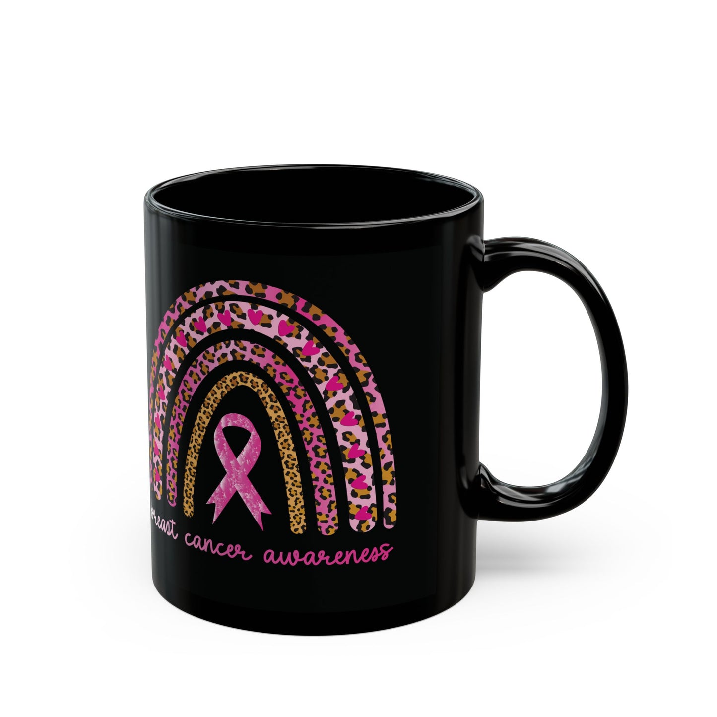 Breast Cancer Awareness (Black Version) | Coffee & Tea Mug | 2-Sided Print| 11 Oz