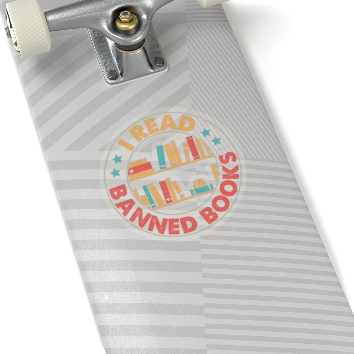 I Read Banned Books | Circle| Kriss-Cut Stickers | Multicolor