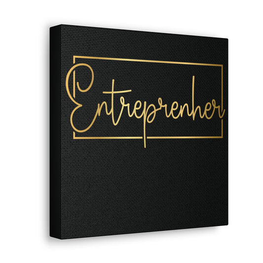 Entrepreneur | Canvas Gallery Wrap | Black Background
