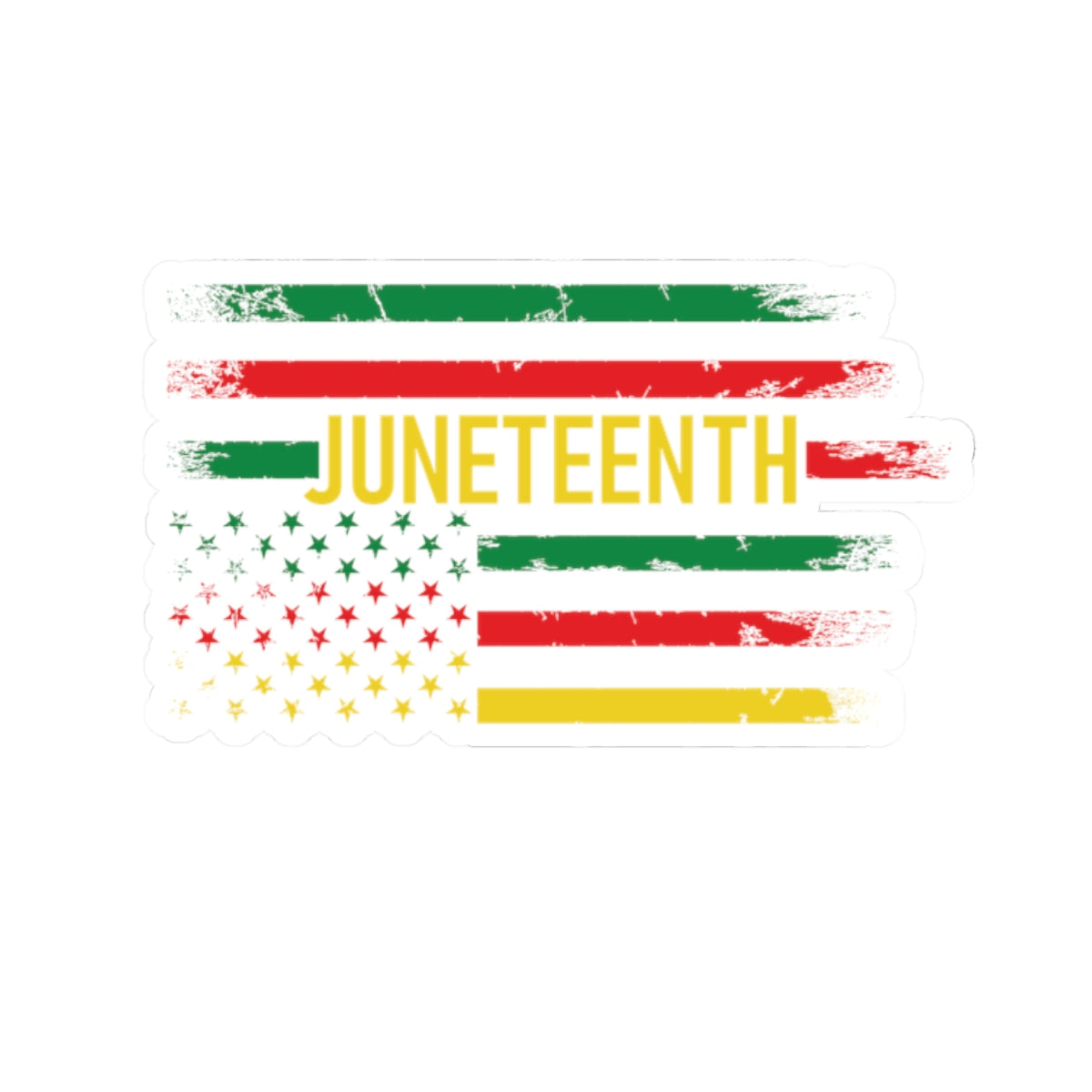 Juneteenth Flag | Kriss-Cut Stickers | Version 1